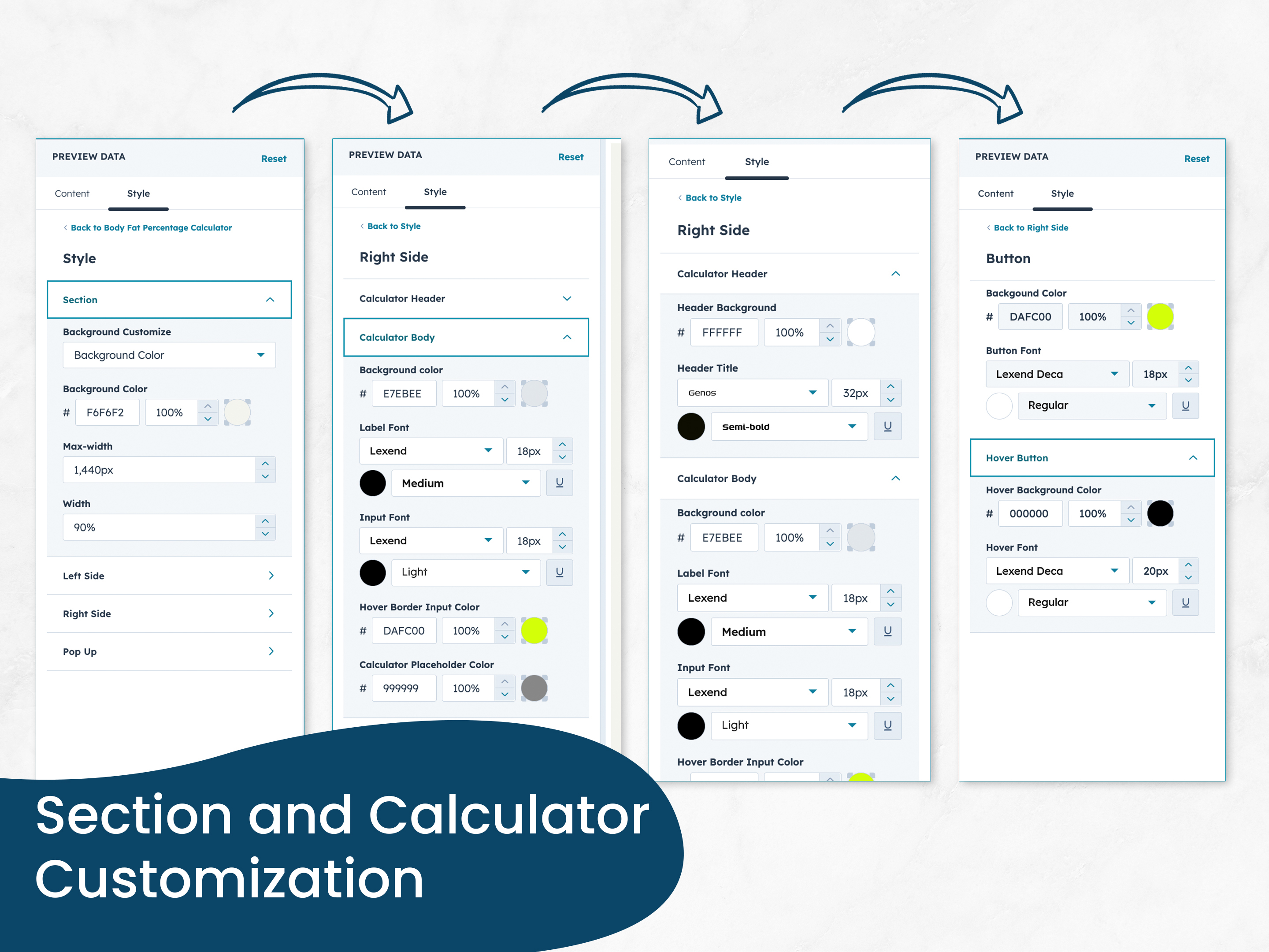 Moduler Features Jannat 15 sepContent  Customizable copy