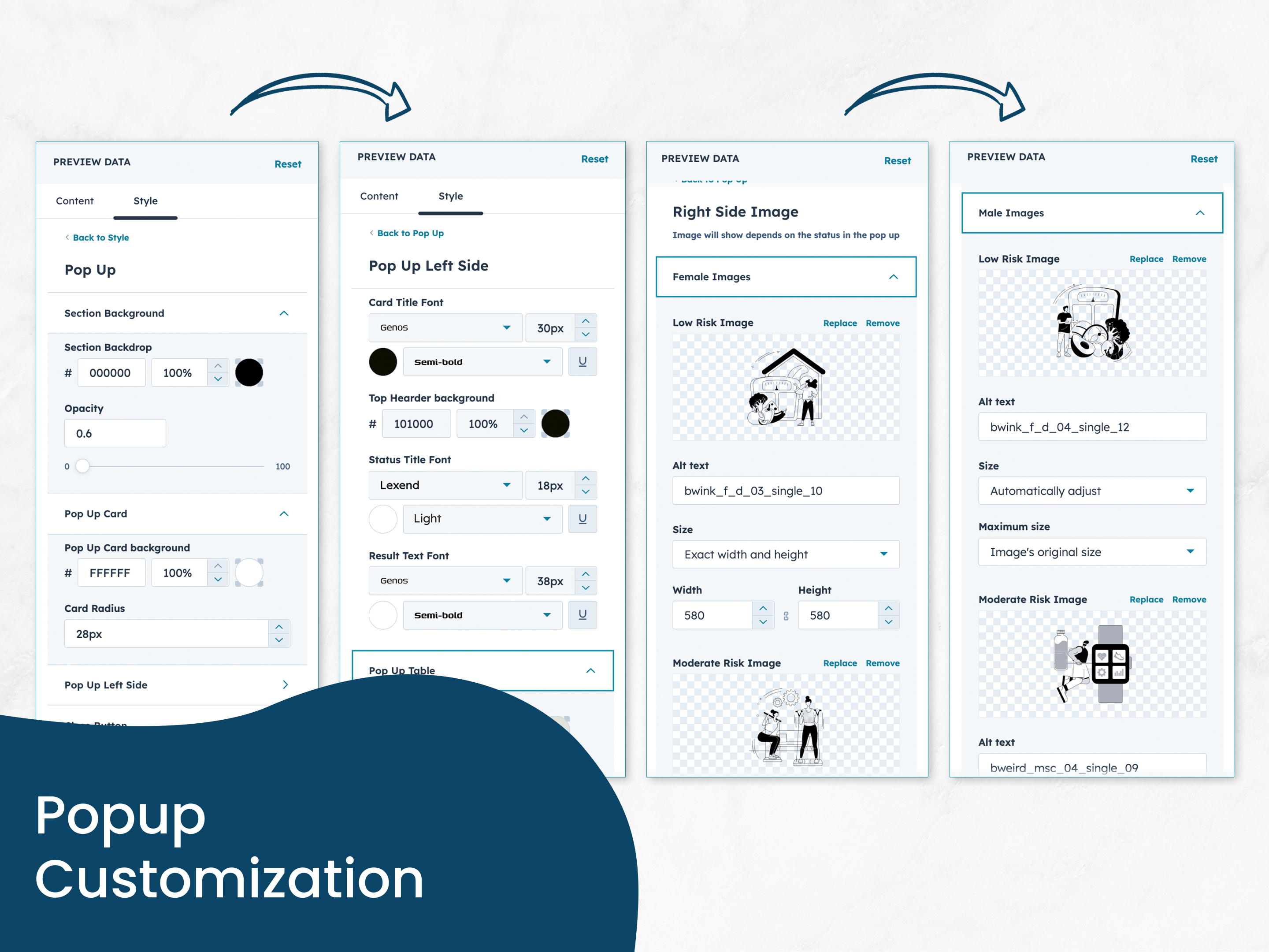 Popup Customization